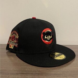 Clark Street Chicago Cubs 1990 All-Star Game New Era Hat 7 1/8 Black UV Red NWT